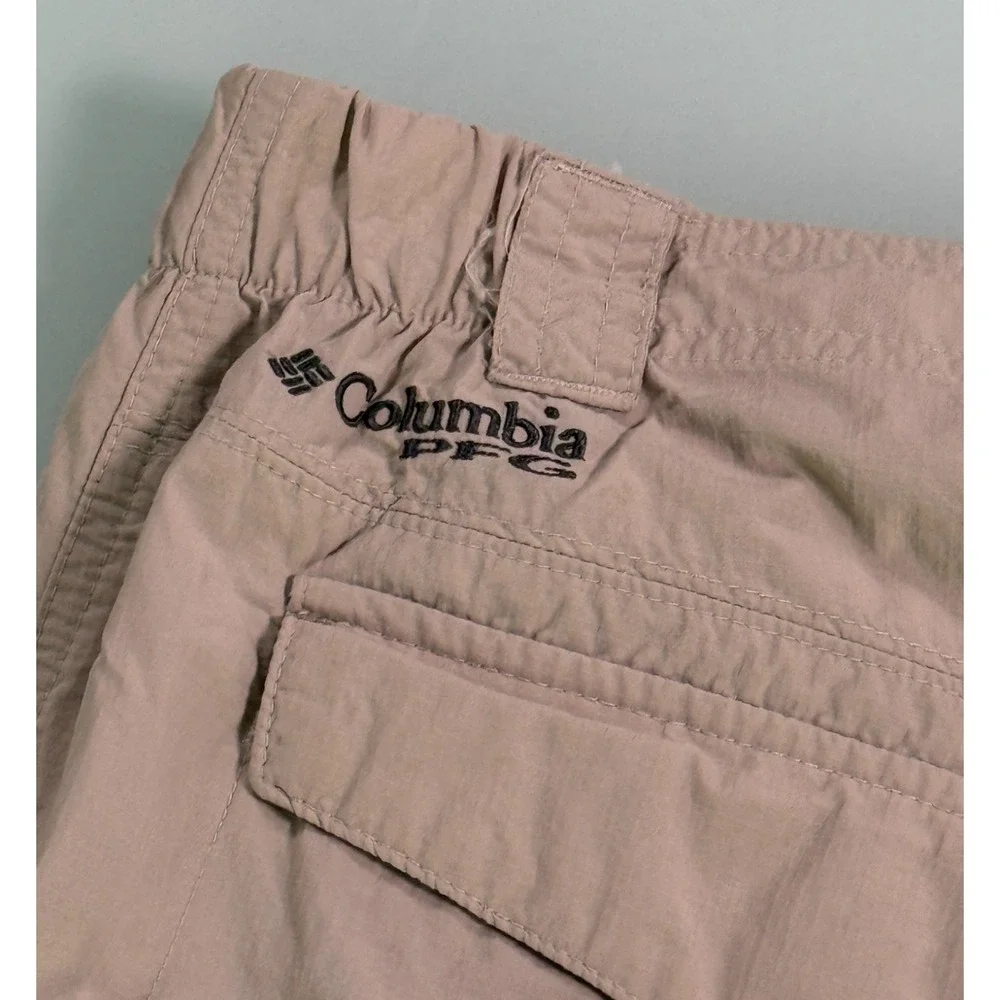Columbia PFG Convertable Pants Mens 38x30 Khaki Straight Fit‎ DadCore